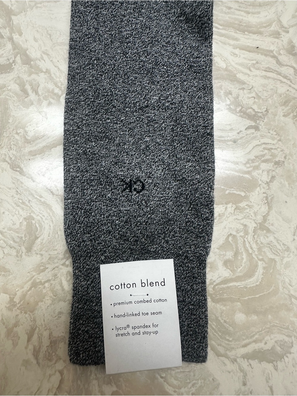 Calvin Klein Men's Crew Socks in Heather Gray